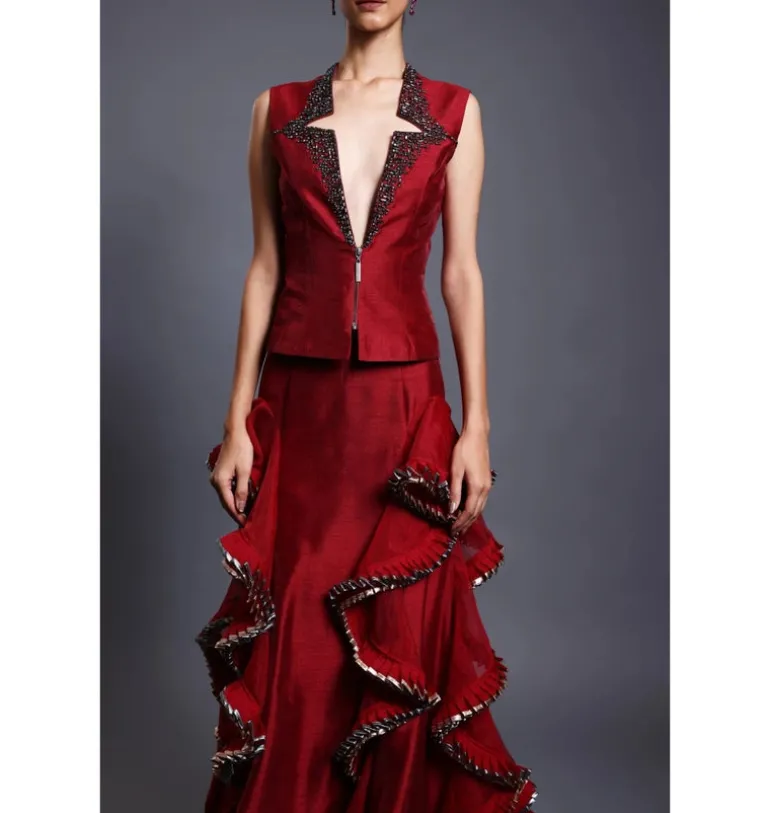 CF Ruffled Splash Skirt Set
