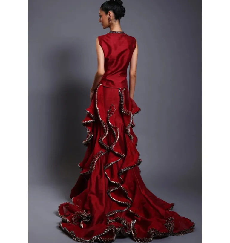 CF Ruffled Splash Skirt Set