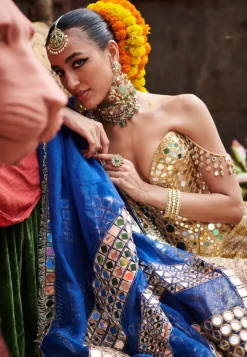 Chaandi- Sona Stripes Lampi Lehenga Set