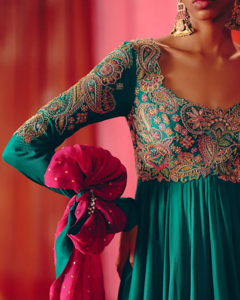 Chakra Anarkali Set