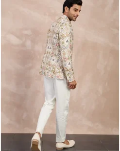 Champagne Bloom Bandhgala Set