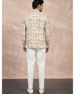 Champagne Bloom Bandhgala Set