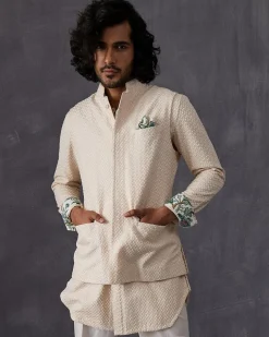 Champagne Ivory Kurta Set