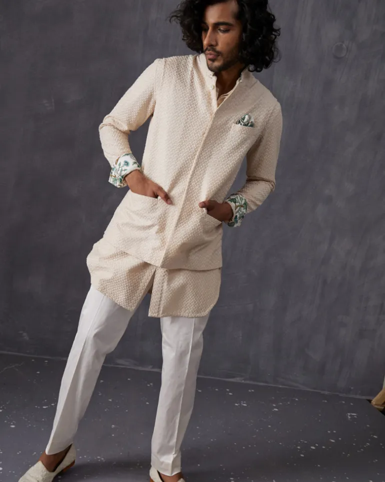 Champagne Ivory Kurta Set