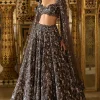 Charcoal Sequin Lehenga Set