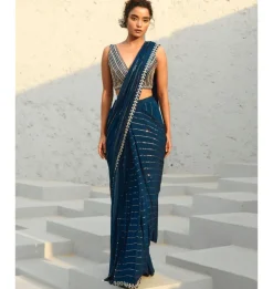 Chayya Pre-Draped Sari Set