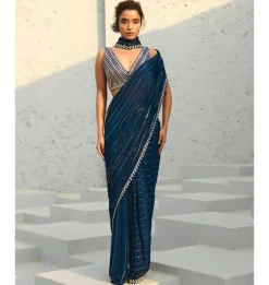 Chayya Pre-Draped Sari Set