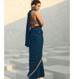 Chayya Pre-Draped Sari Set
