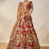 Cherry Gulab Lehenga Set