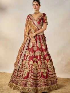 Cherry Gulab Lehenga Set