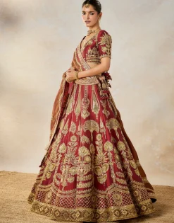 Cherry Gulab Lehenga Set
