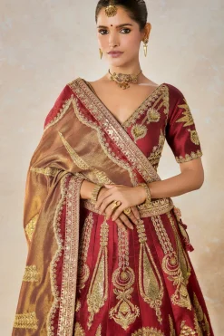 Cherry Gulab Lehenga Set