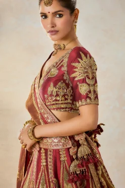 Cherry Gulab Lehenga Set