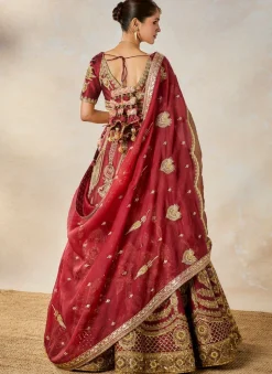 Cherry Gulab Lehenga Set