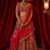 Cherry Red Arushi Lehenga Set