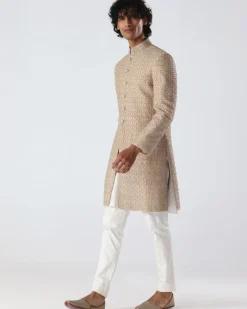 Chevron Embroidery Sherwani | Sample Sale