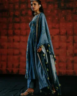 Christia Indigo Anarkali Set