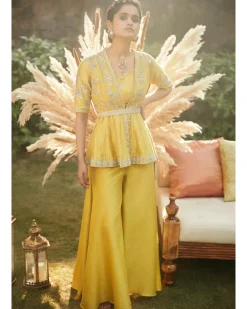 Citrus Chandan Florentine Peplum Set