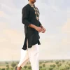 Classic Black Kurta Set with Gold Mirrors