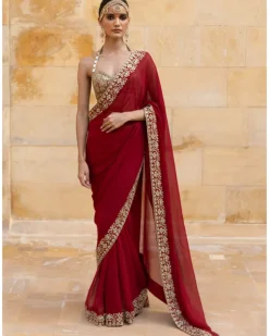 Classic Red Sari Set