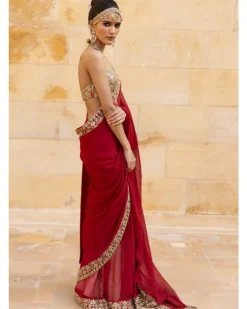 Classic Red Sari Set