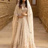 Coconut & Gold Hand Embroidered Lehenga Set