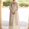 Coconut & Lavendar Embroidered Sharara Set