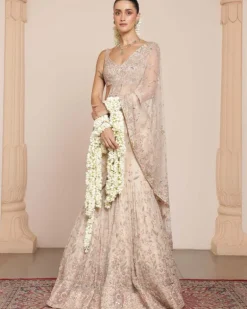 Coconut & Rose Gold Hip Hug Sari Set