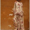 Coconut Pine Print Sharara Set