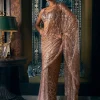 Coffee Brown Sequin Sari