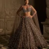 Coffee Chandelier Lehenga Set