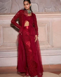 Coral Jacket Set