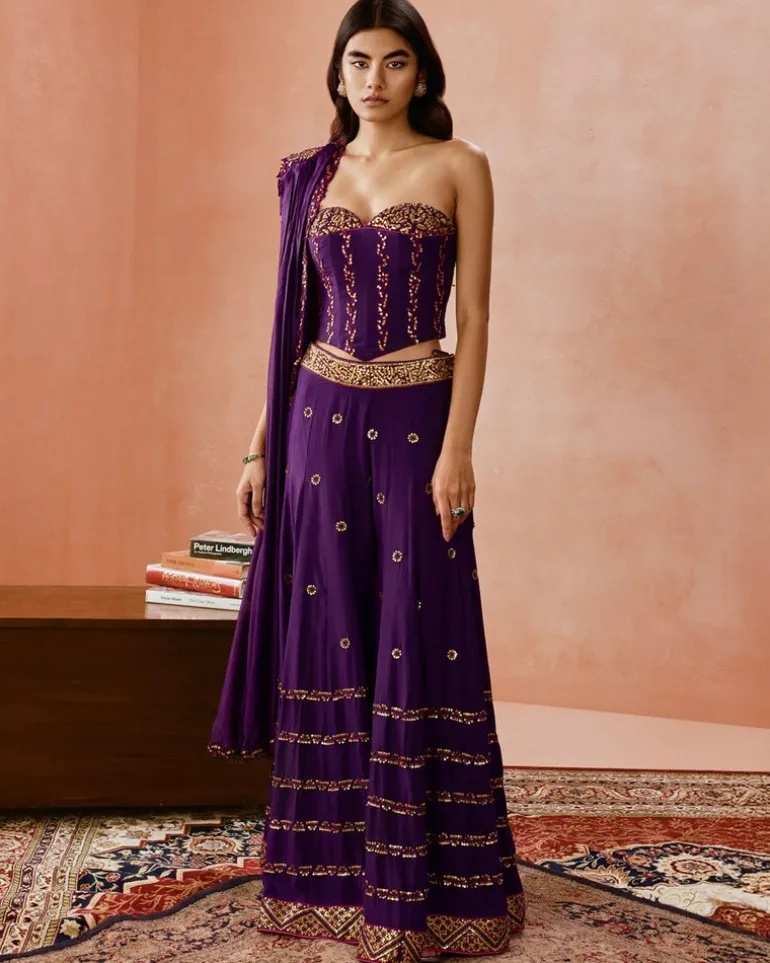 Corset Sharara Set