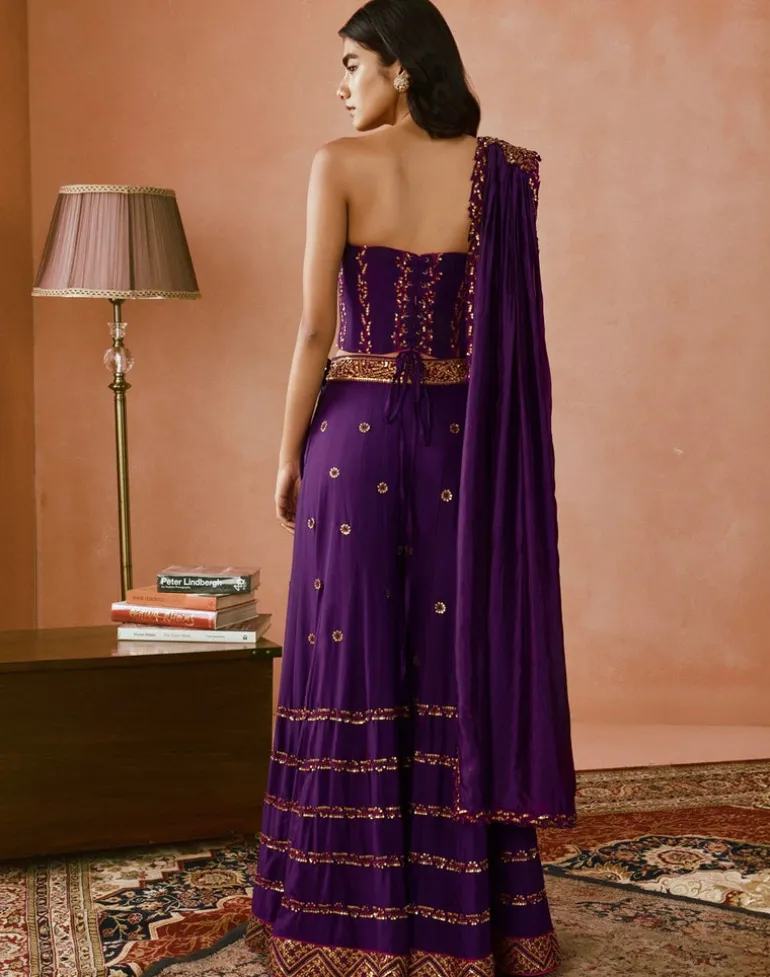 Corset Sharara Set
