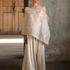 Cream Chicest Wrap Stole Set