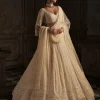Cream Pearl Lehenga Set