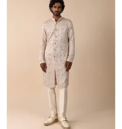 Creeper Kashmiri Mirror Knotted Kurta Set