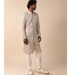 Creeper Kashmiri Mirror Knotted Kurta Set