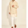 Crest Geometric Knotted Koti-Kurta Set