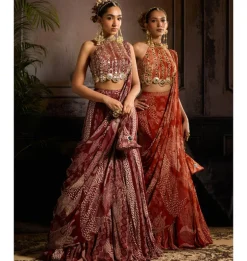 Crimson Dream Sari Set