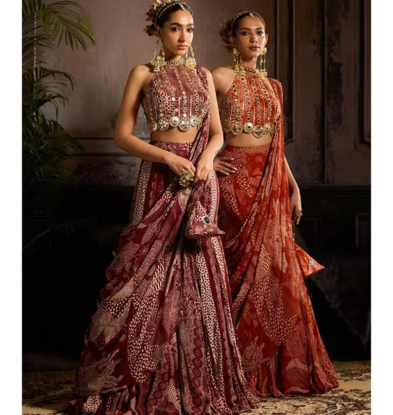 Crimson Dream Sari Set