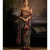 Crimson Eclipse Sari Set