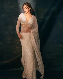 Crystal Pearl Sari