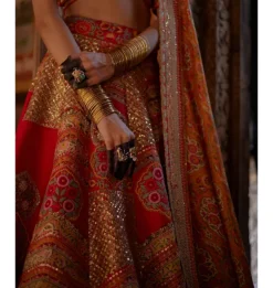 Cutdana Barfi Firoze Lehenga Set