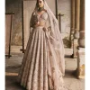 Dabka-Moti Scallop Lehenga Set