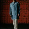 Dante Indigo Nehru Jacket Set