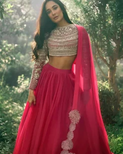 Deep Pink Lisa Lehenga Set
