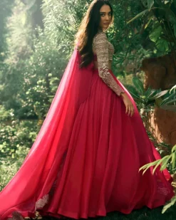 Deep Pink Lisa Lehenga Set