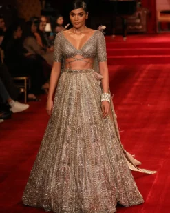 Dinah Shimmer Tulle Bridal Lehenga Set