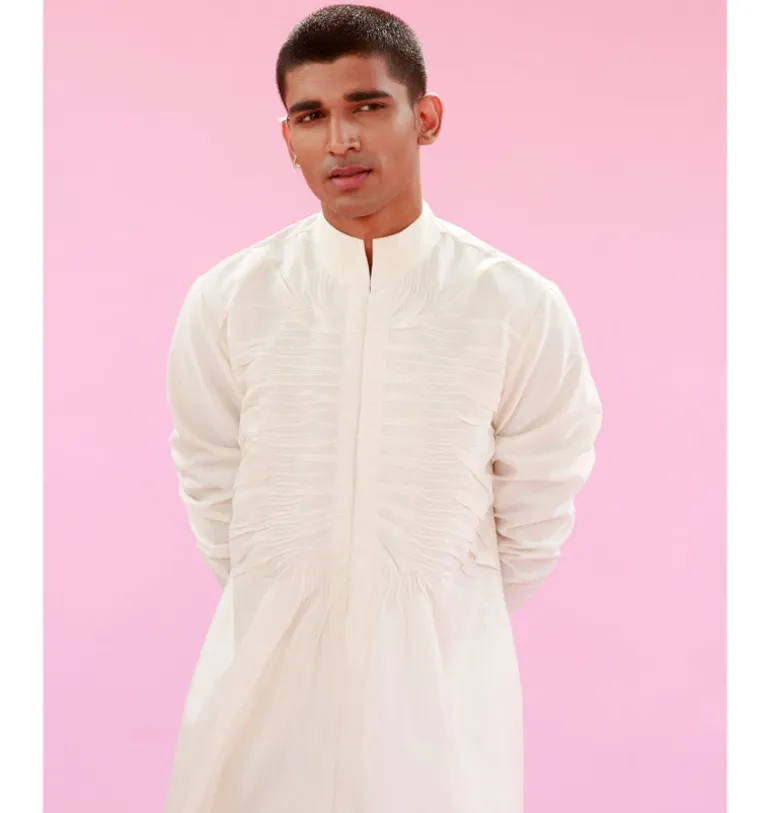 Droop Ivory Kurta Set